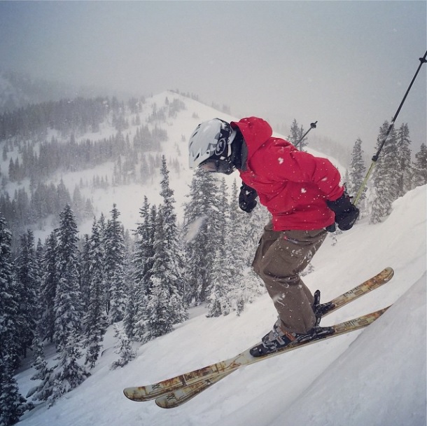 Snowskier at Spring Canyon Christian Conference Center